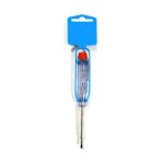 Elektro3 tournevis plat testeur de courant 14cm transparent