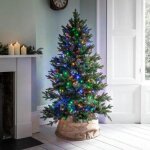 Fomax rideau lumineux 240led ip44 4m, cble transparent - multicolore