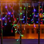 Fomax rideau lumineux 360led ip44 6m, 8 modes avec timer - câble transparent - multicolore Fomax rideau lumineux 360led ip44 6m, 8 modes avec timer - câble transparent - multicolore