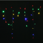 Fomax rideau lumineux 600led ip44 10m, 8 modes avec timer - multicolore