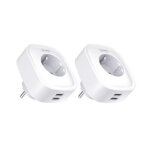 Gosund prise connecte intelligente wifi 2. 4ghz 16a blanche + 2 ports usb 2. 1a (lot de 2)