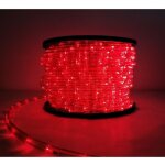 Silamp guirlande led 220v 50m ip44 recoupable - rouge