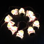 Fomax guirlande led  pile pre nol 1m80 ip20 10 led - blanc chaud