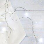 Fomax guirlande rideau 180led ip44 1m80 8 fonctions + timer, c�ble transparent - blanc froid