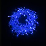 Fomax guirlande rideau stalactite 180led ip44 3m avec timer - bleu