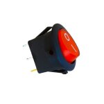 Elektro3 interrupteur rond encastrable 6, 5a noir