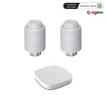 Silumen kit de 2 têtes thermostatiques connectées universelle + passerelle zigbee Silumen kit de 2 têtes thermostatiques connectées universelle + passerelle zigbee