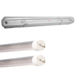 Silamp kit de rglette led etanche double pour tubes t8 60cm ip65 (2 tubes non led 60cm t8 10w inclus) ...