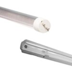 Silamp kit de rglette led tanche + tube non led 60cm t8 10w - blanc neutre 4000k - 5500k