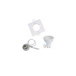 Silamp kit spot led orientable gu10 avec ampoule led 8w - blanc froid 6000k - 8000k