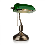 Vtac lampe de banquier verte avec interrupteur pour ampoule e27 garantie 5 ans