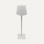 Silamp lampe de table rechargeable tactile blanche 3w cct - 3000k / 4000k / 6500k