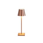 Silamp lampe de table rechargeable tactile or rose 3w cct - 3000k / 4000k / 6500k