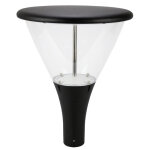 Led line lampadaire public led 60w 150lm / w ip66 noir - blanc neutre 4000k - 5500k