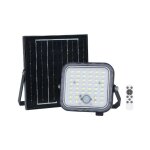 Led line projecteur solaire 50w 6w5v 1400lm pir ip65 noir - blanc neutre 4000k - 5500k