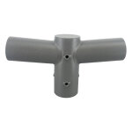 Led line support gris 2 luminaires pour m�t d'�clairage