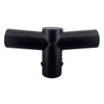 Led line support noir 2 luminaires pour m�t d'�clairage