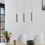 Silamp luminaire suspendu gu10 ip20 30cm blanc (pack de 3)