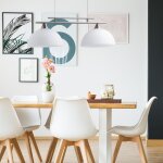 Silamp lustre contemporain 2 ampoules