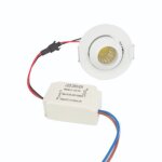 Silamp mini spot led encastrable orientable 3w cob 45° rond - blanc froid 6000k - 8000k Silamp mini spot led encastrable orientable 3w cob 45° rond - blanc froid 6000k - 8000k