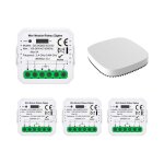 Silumen modules interrupteur pour volet roulant zigbee (4 pices) + 1 passerelle zigbee