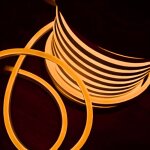 Optonica 50m n�on led flexible dimmable 220v ambre