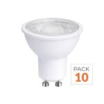 Optonica ampoule led gu10 9. 5w (pack de 10) - blanc froid 6000k - 8000k
