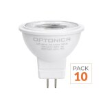 Optonica ampoule led gu4 / mr11 3w 12v (pack de 10) - blanc neutre 4000k - 5500k