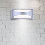 Optonica applique murale led rectangulaire 12w ip65 gris - blanc neutre 4000k - 5500k