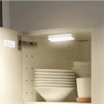 Optonica lampe d'armoire led � pile avec commande magn�tique 0, 5w (lot de 2) - blanc neutre 4000k - ...