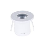 Optonica mini spot led encastrable 1w 90° rond blanc - blanc chaud 2300k - 3500k Optonica mini spot led encastrable 1w 90° rond blanc - blanc chaud 2300k - 3500k