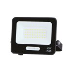 Optonica projecteur led smd 30w ip65 2700lm noir - cble 15cm - blanc froid 6000k - 8000k