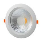 Optonica spot led encastrable cob rond 30w - blanc chaud 2300k - 3500k