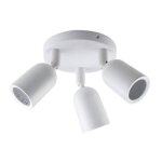 Optonica spot led en saillie triple orientable blanc pour ampoule gu10
