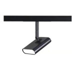Optonica spot led sur rail magntique rectangulaire 48v 5w orientable noir - blanc chaud 2300k - 3500k ...