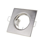 Optonica support spot gu10 / mr16 led carr� inox