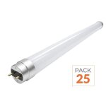 Optonica tube n�on led t8 60cm 9w haut rendement (pack de 25) - blanc froid 6000k - 8000k
