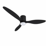 Optonica ventilateur de plafond led 18w cct noir avec t�l�commande �107cm