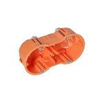 Orno bo�te d'encastrement double pour cloisons 60mm profondeur