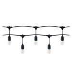 Orno guirlande guinguette led 220v 10m avec 10 ampoules e27 1w raccordable - blanc chaud 2300k - 3500k ...