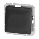 Orno interrupteur mural va - et - vient simple encastr� 10a 250v - noir mat