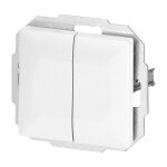 Orno interrupteur mural va - et - vient double encastr� 10a 250v - blanc