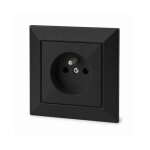 Orno prise encastr�e 2p + t 16a 250v - noir