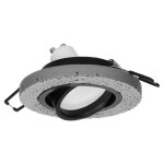 Orno support spot gu10 / mr16 encastrable rond orientable b�ton