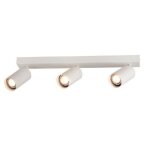 Optonica plafonnier 3 spots orientables blanc pour ampoule gu10