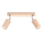 Sollux plafonnier bois orientable pour 2 ampoules gu10 Sollux plafonnier bois orientable pour 2 ampoules gu10