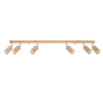 Sollux plafonnier bois orientable pour 6 ampoules gu10 Sollux plafonnier bois orientable pour 6 ampoules gu10