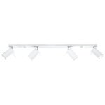 Sollux plafonnier spot orientable blanc pour 4 ampoules gu10