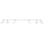 Sollux plafonnier spot orientable blanc pour 6 ampoules gu10