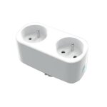 Silumen prise connecte wifi double avec minuteur et compteur de consommation